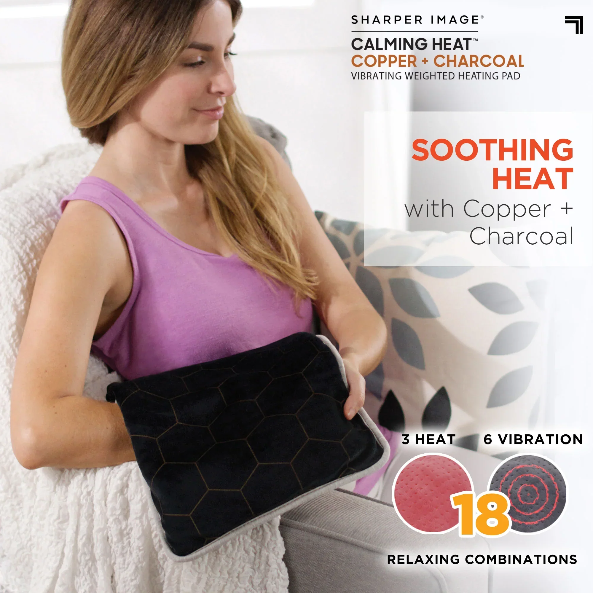 Calming Heat Pad - Copper & Charcoal - Image 3