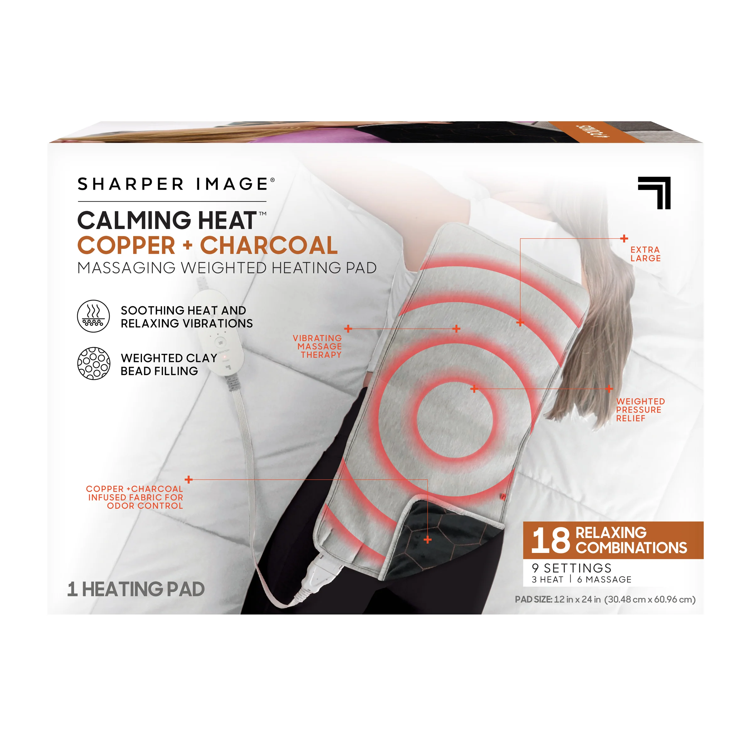 Calming Heat Pad - Copper & Charcoal - Image 7