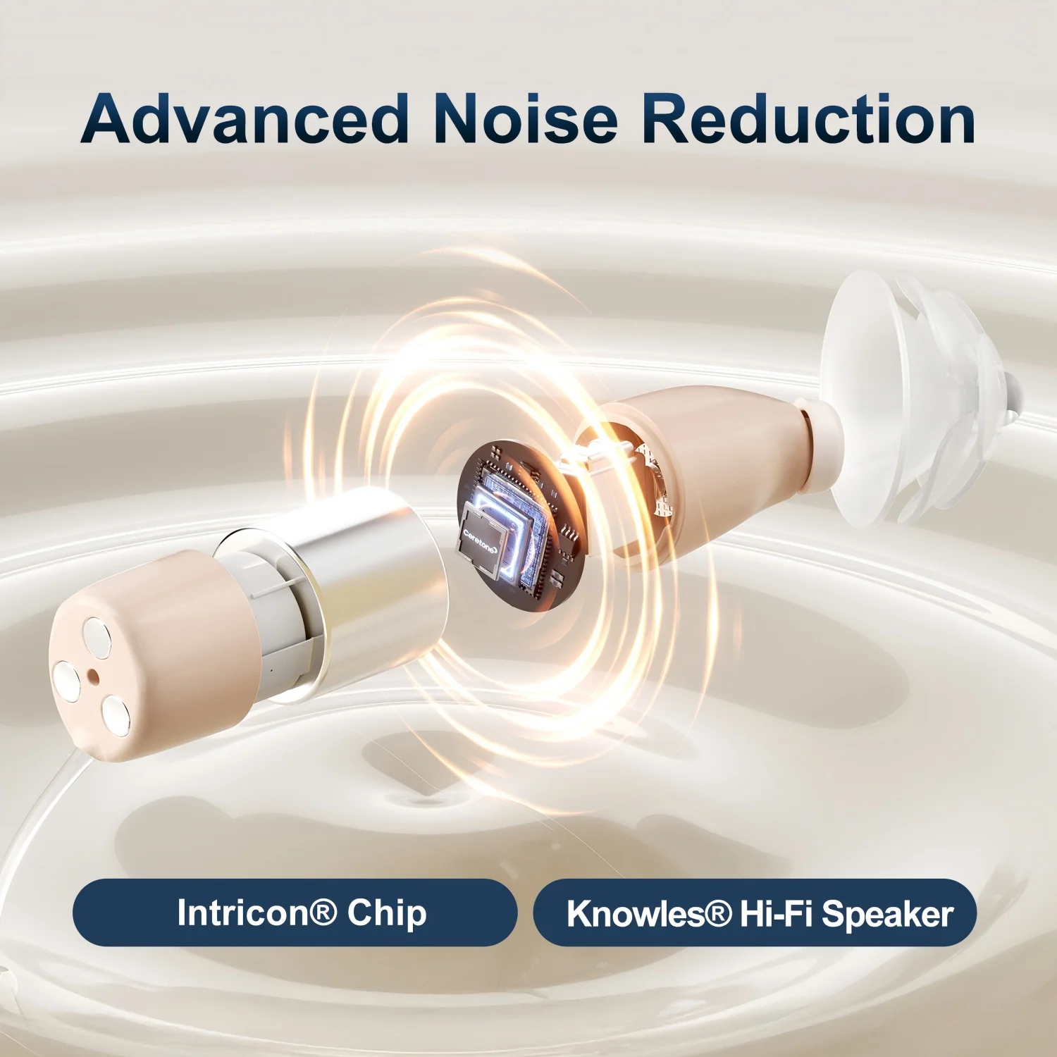 Ceretone-Core One Pro OTC Hearing Aids IIC (Invisible In Canal) - Image 4