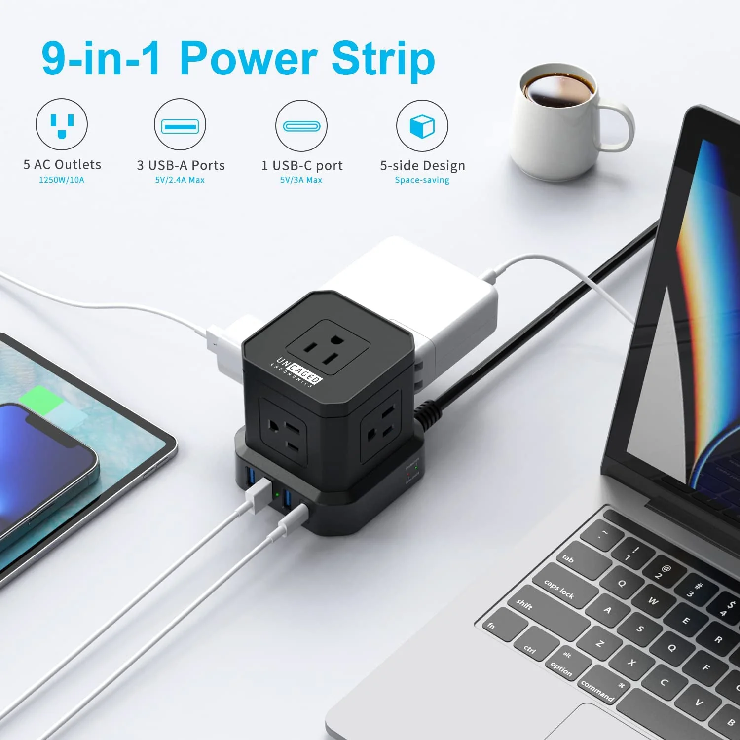 Cube Power Strip 6ft | 2-Pack - Image 7