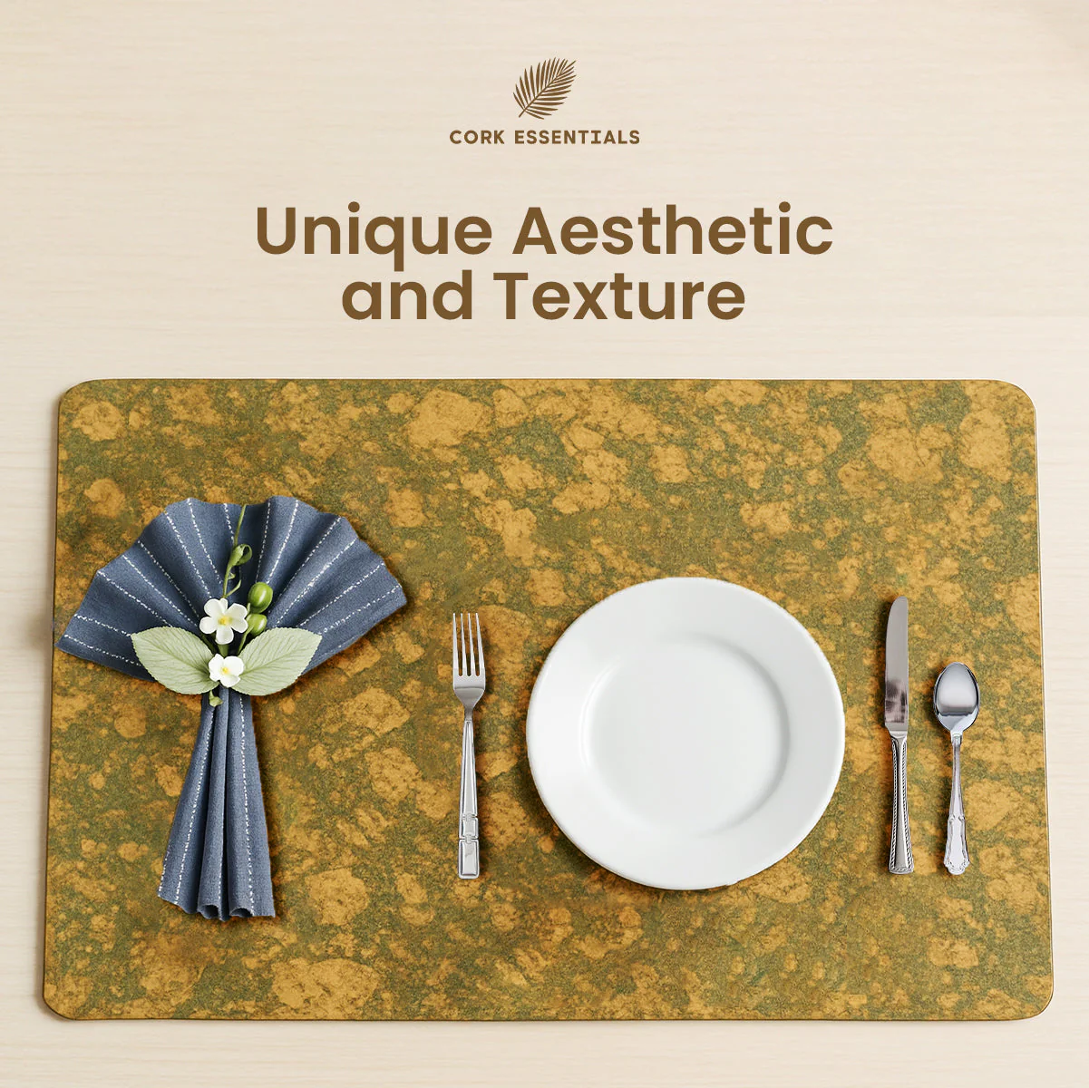 Olive Textured Placemat Set of 4 - Image 5