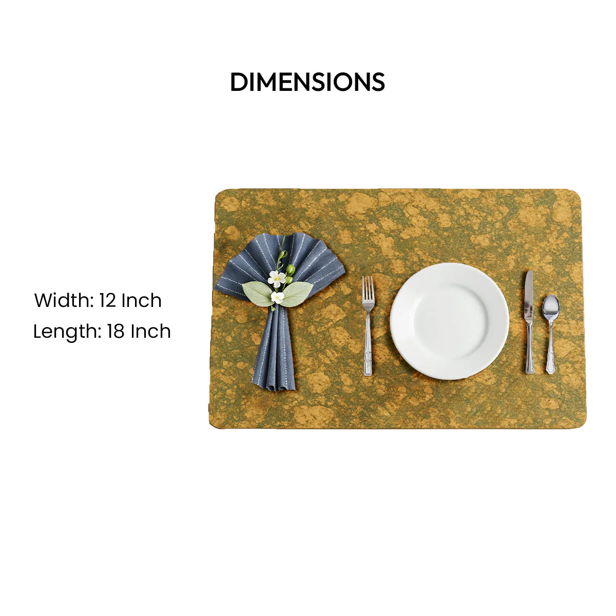 Olive Textured Placemat Set of 4 - Image 8