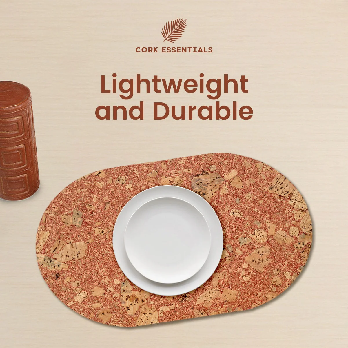 Red Asiago Oval Placemat Set of 4 - Image 3