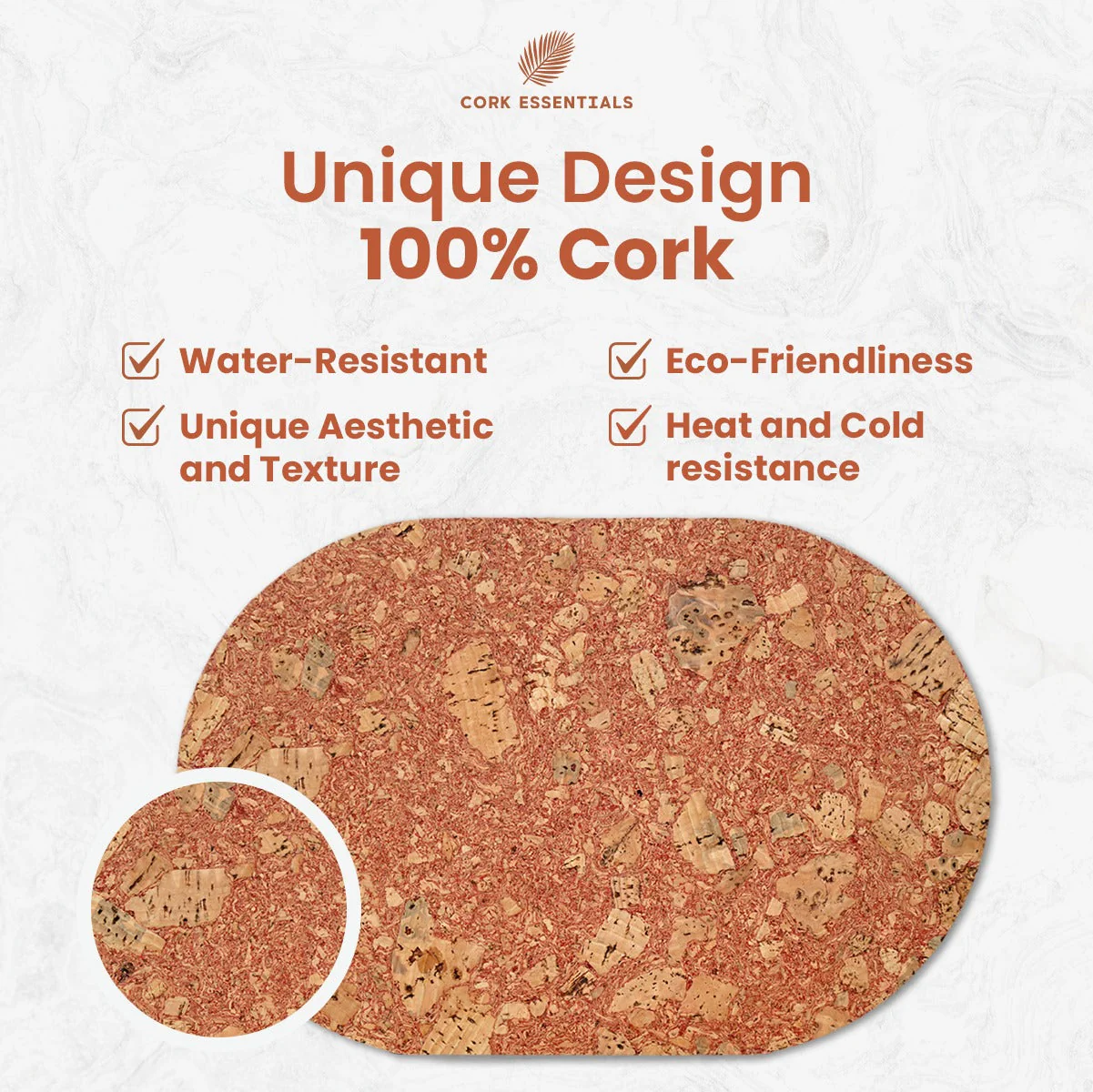 Red Asiago Oval Placemat Set of 4 - Image 4