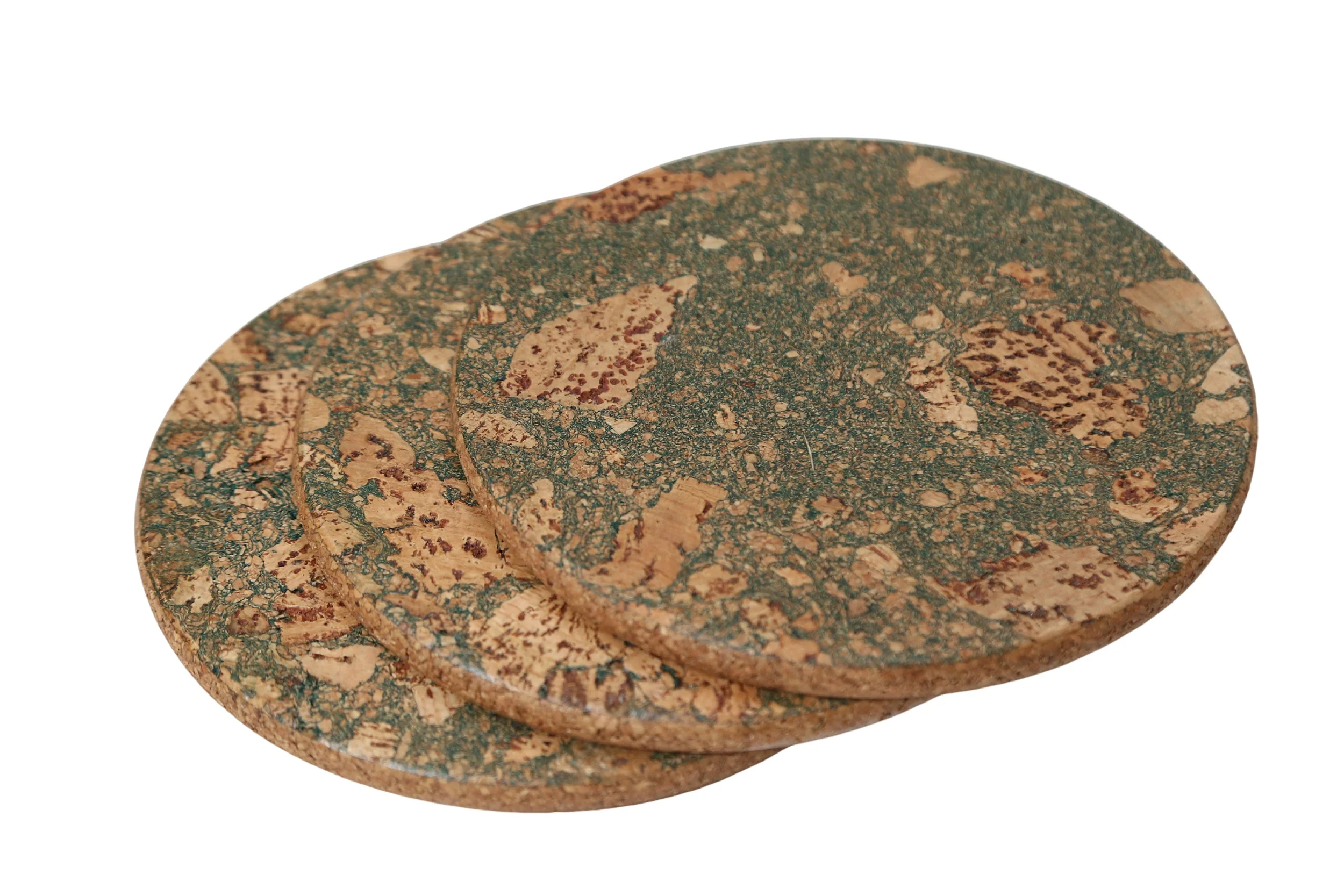 Round Trivets Olive Textured Set of 4