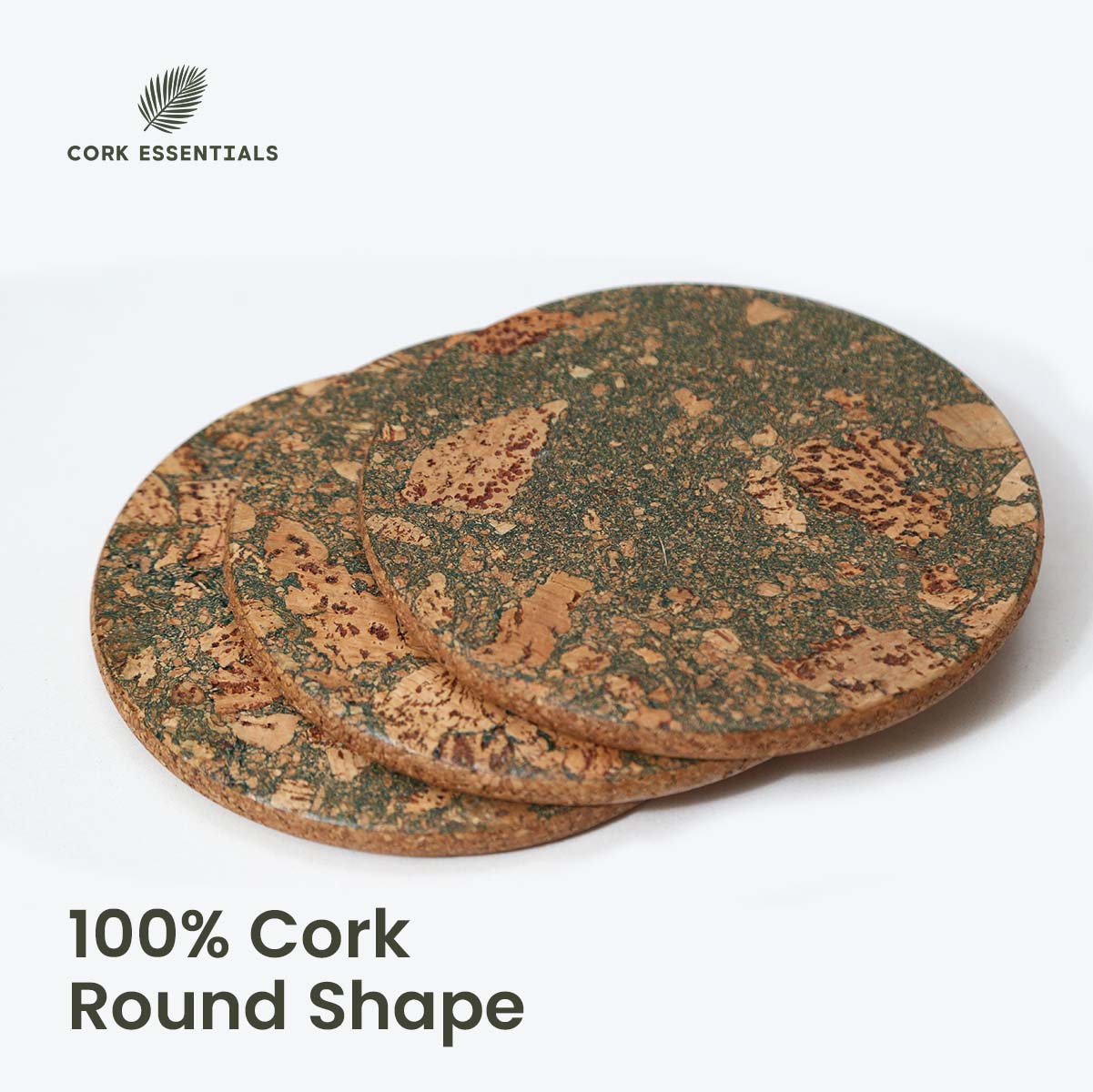 Round Trivets Olive Textured Set of 4 - Image 6