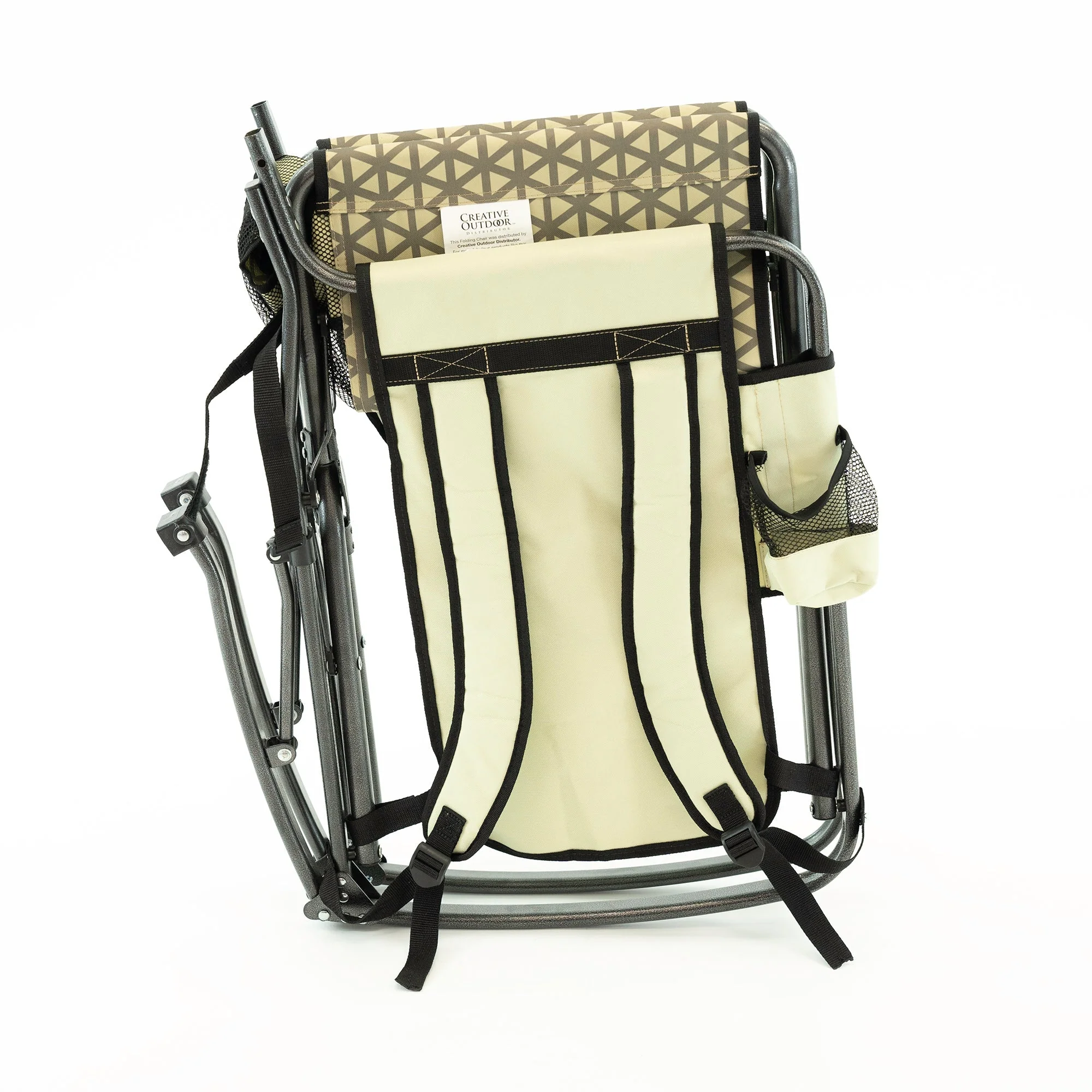 Folding Rocking Chair with Ice Box Cooler - Earth Diamond - Image 7