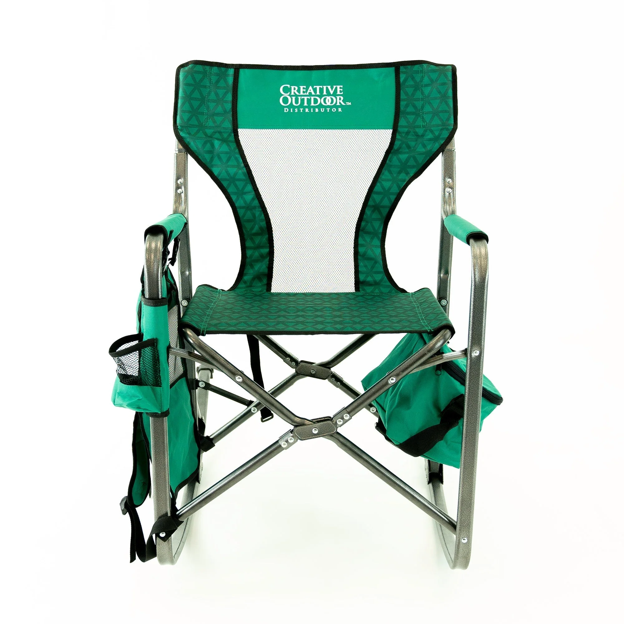 Folding Rocking Chair with Ice Box Cooler - Forest Diamond - Image 3