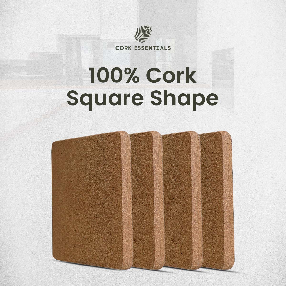 Square Trivets Olive Textured Set of 2 - Image 4