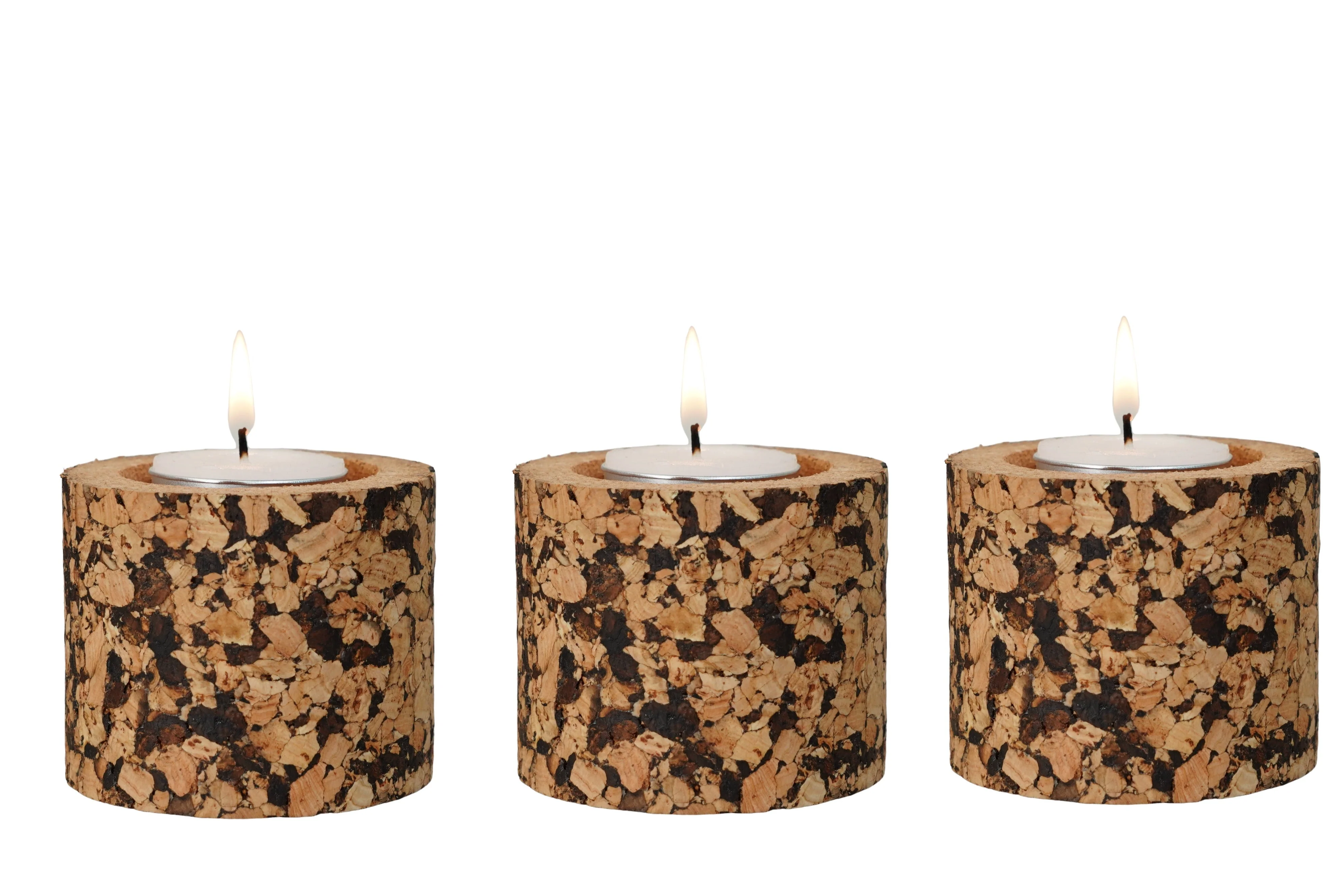 T Light Holder Cylindrical Set of 3
