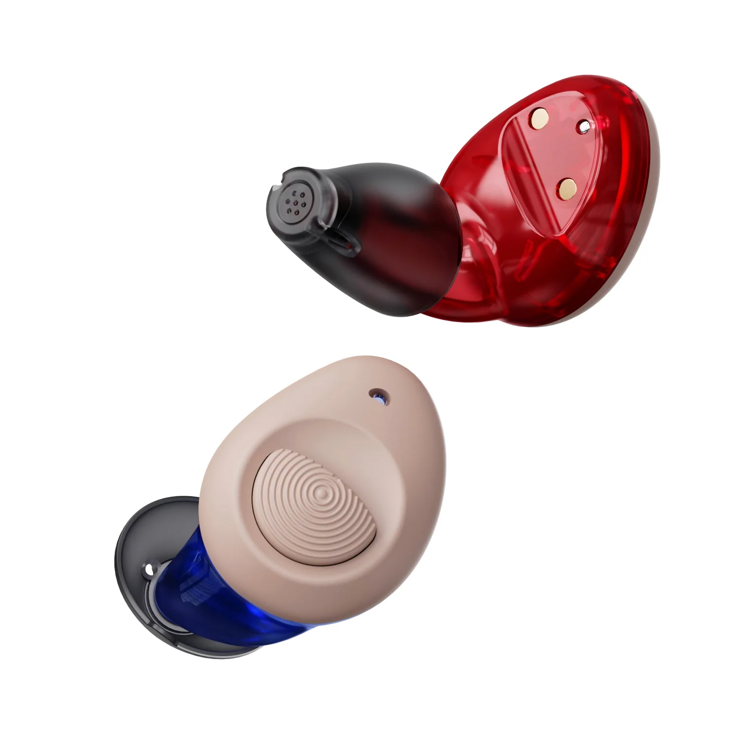 Ceretone-Torch OTC Hearing Aids ITC (In The Canal) - Blue&Red - Image 3